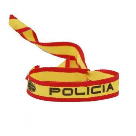 Pulsera bandera España Policía