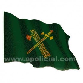 Pegatina pequeña bandera verde