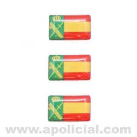 Pegatina volumen pequeño 3 emblema GC/España