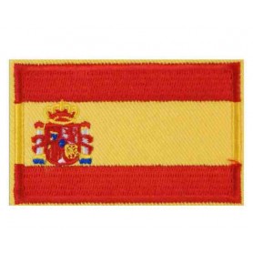 Parche bandera España con escudo 8 cm