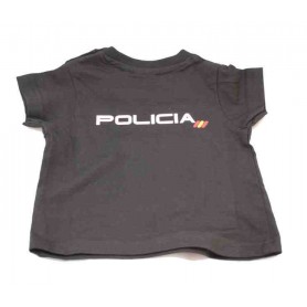 Camiseta Bebé algodón Policía
